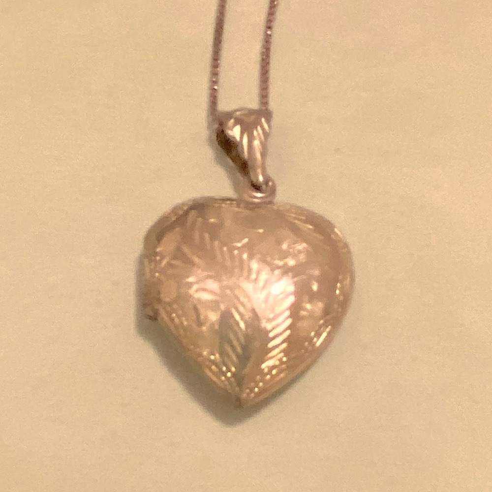 Elegant Heart-Shaped Sterling Silver Pendant Necklace